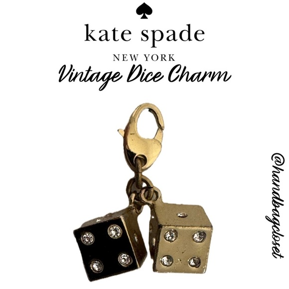 KATE SPADE 12 KT Gold Plated Dice Charm (No Bracelet) - Picture 9 of 9
